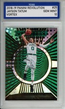 2018-19 PANINI REVOLUTION VORTEX #25 JAYSON TATUM TCGS GEM MT 10