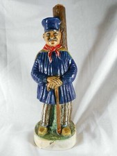 GRANDE BOUTEILLE A LIQUEURS / CALVADOS CERAMIQUE / FAIENCE K.L.E.M. ITALIE