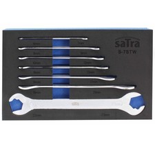 JEU DE 7 CLES PLATES ULTRA MINCES DOUBLE FOURCHE DE 6 X 7 MM A 22 X 23 MM