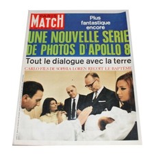 Magazine / revue Paris Match n°1028 du 18/01/1969 Apollo 13 Sophia Loren