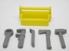 Playmobil 3437 3492 3520 3532 3538 Vintage Yellow Tool Box Construction