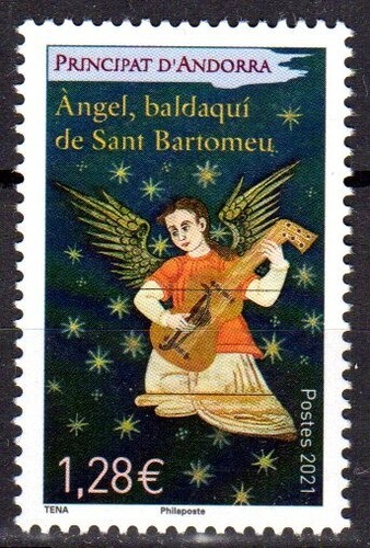 Timbre andorre français - timbre,