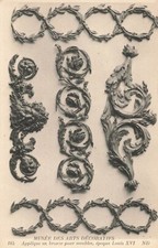 Postcard Applique En Bronze Pour Meubles Louis XVI Era