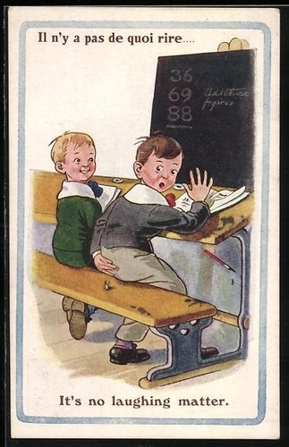 Carte postale artiste - postale, deux