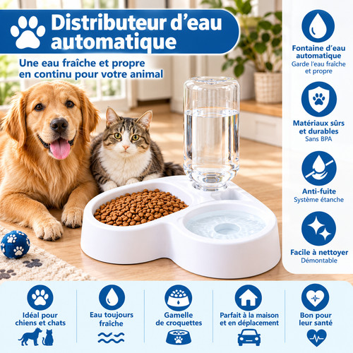 Distributeur eau chien chat - distributeur,