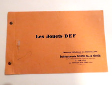 Le Tres Rare Premier Catalogue Dejou 1939 Jouets Def Complet et Superbe Etat