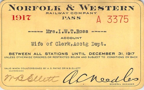 1917 norfolk western railroad - western,