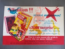 RARE Flan SURPRISE Advertising Blotter
