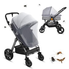 Moustiquaire Poussette Universelle pour Landau Auto-siège Lit Parapluie Prote...