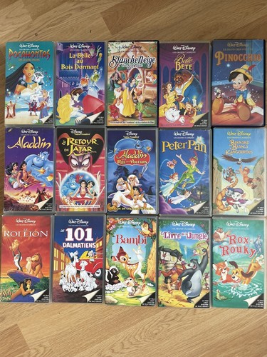 Cassettes vhs disney grand - cassettes,