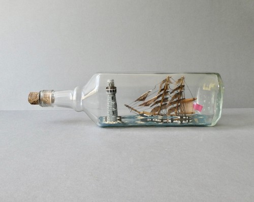 Bateau bouteille voilier - bouteille,,