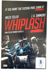 MILES TELLER SIGNED WHIPLASH 12X18 MOVIE POSTER PHOTO TOP GUN ROOSTER BAS