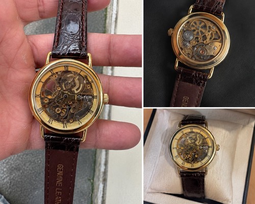 Montre mécanique squelette