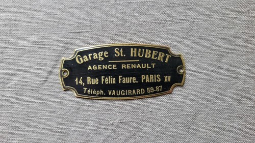 Plaque laiton industrielle