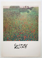 A Field of Poppies,  by Gustav Klimt reproduction print