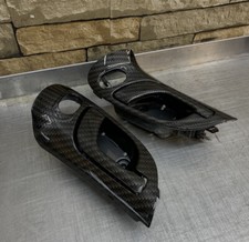 RSX Carbon Fiber Hydro Dip Door Handle Lever Bezel Trim Vtec 2002 02 06 2006