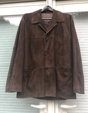 Ermenegildo Zegna Brown Suede Jacket Button Down Size 52 Large Italy MSRP $1380