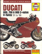 DUCATI SUPERSPORT,600SS,900SS,750SS,MONSTER M600,M900,HAYNES MANUAL 1991-1996