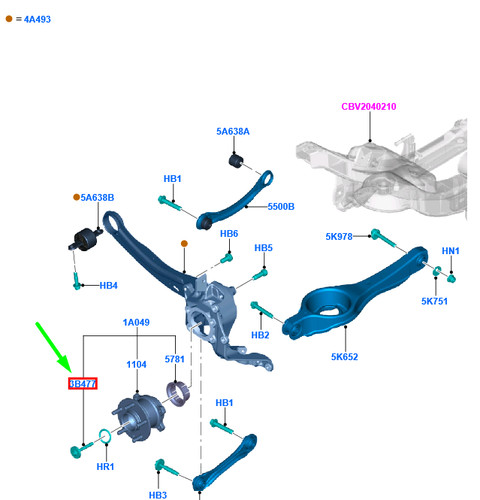 Ford kuga mk1 c394 - support, de