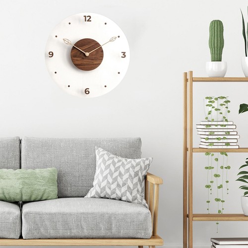 Horloge murale ronde bois - murale,