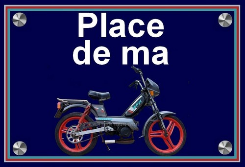 Plaque place ma peugeot - plaque,