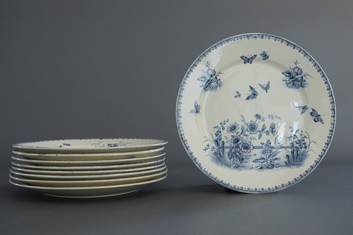 Série assiettes en terre - assiettes,