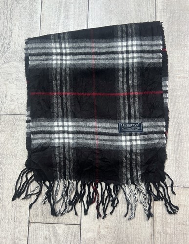 écharpe burberry noir blanc - Écharpe, noir/blanc