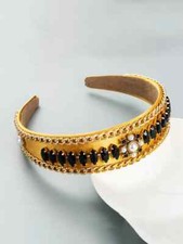 Serre-Tête Noir Jaune