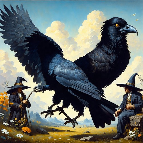 Les corbeaux - les, et
