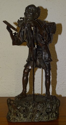 Ancien bronze vieillard cire - bronze,