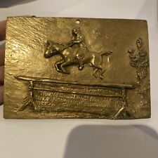 Ancienne Plaque Bronze Chasse Commémoration 