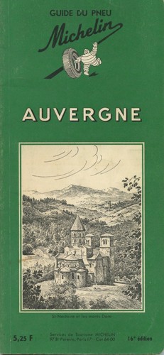Guide michelin auvergne 1962 - michelin,