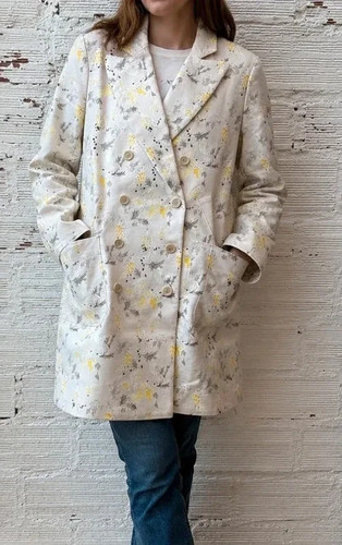 Manteau droit natté canard
