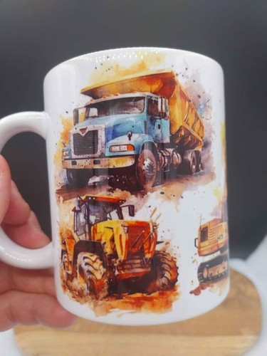 Mug avec engins différents - engins,
