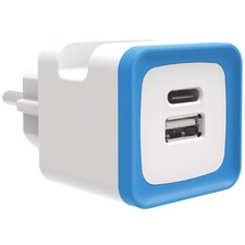 Prise Murale Double USB A & Type C – 3.4A – GEFOM – Charge Rapide avec Support I