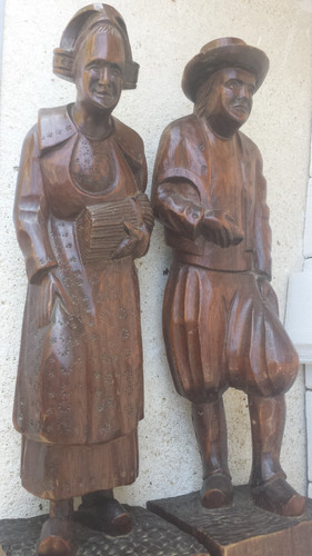 Sculptures vintages bois - vintages, en