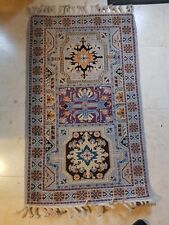 Moroccan rug hand knotted craft EXTRA SUPERIOR double frame 130 x 80 cm
