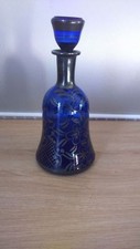 blue decanter bottle