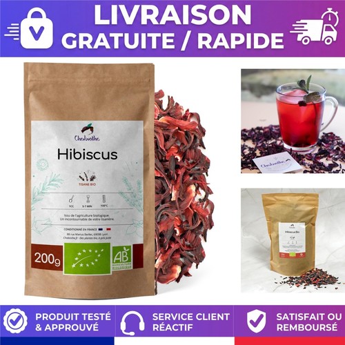 Fleurs hibiscus bio - d'hibiscus,
