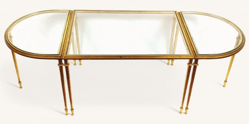 Pieces coffee table gilt - 3-pieces,