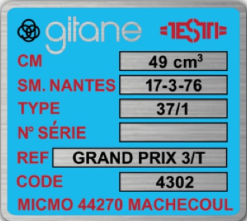Autocollant gitane testi grand - gitane,
