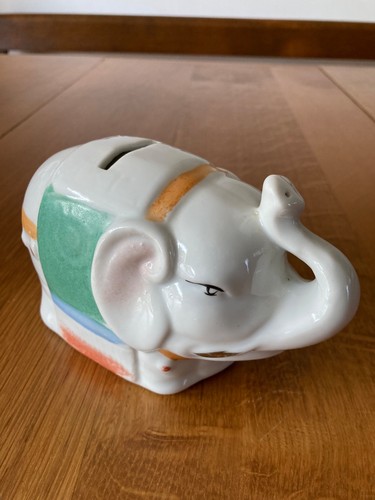 Tirelire éléphant vintage - tirelire, en