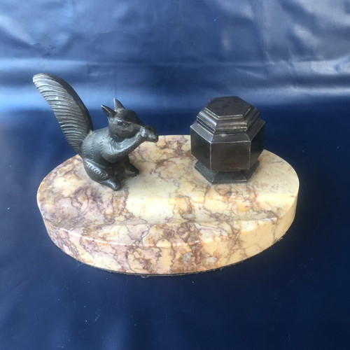 Ancien encrier plumier - ancien,