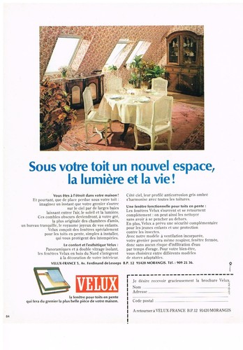 Publicite 1977 velux - publicite,