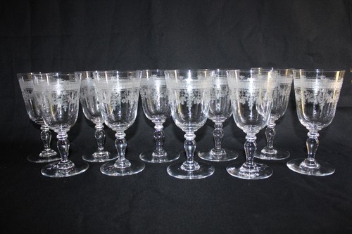 Verres eau en cristal - 10,