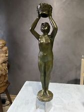 statue femme Bronze art déco…Yonejiichi Sculpteur Japon 1930..YONEJIICHI