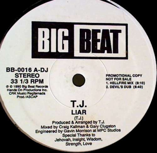 Disque vinyle promo - t.j.,
