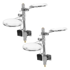  Lot de 2 loupes de bijoutier : loupe à pince 5X avec double lentille en verre