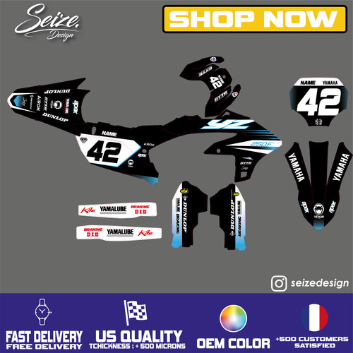 Kit déco noir yamaha type - noir,