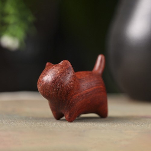 Figurine chat sculptée en - figurine,